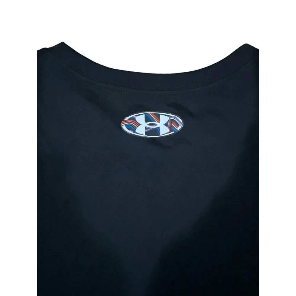 Under Armour Loose Black Pride United We Stand T-Shirt Size MEDIUM NEW!! - Picture 6 of 7